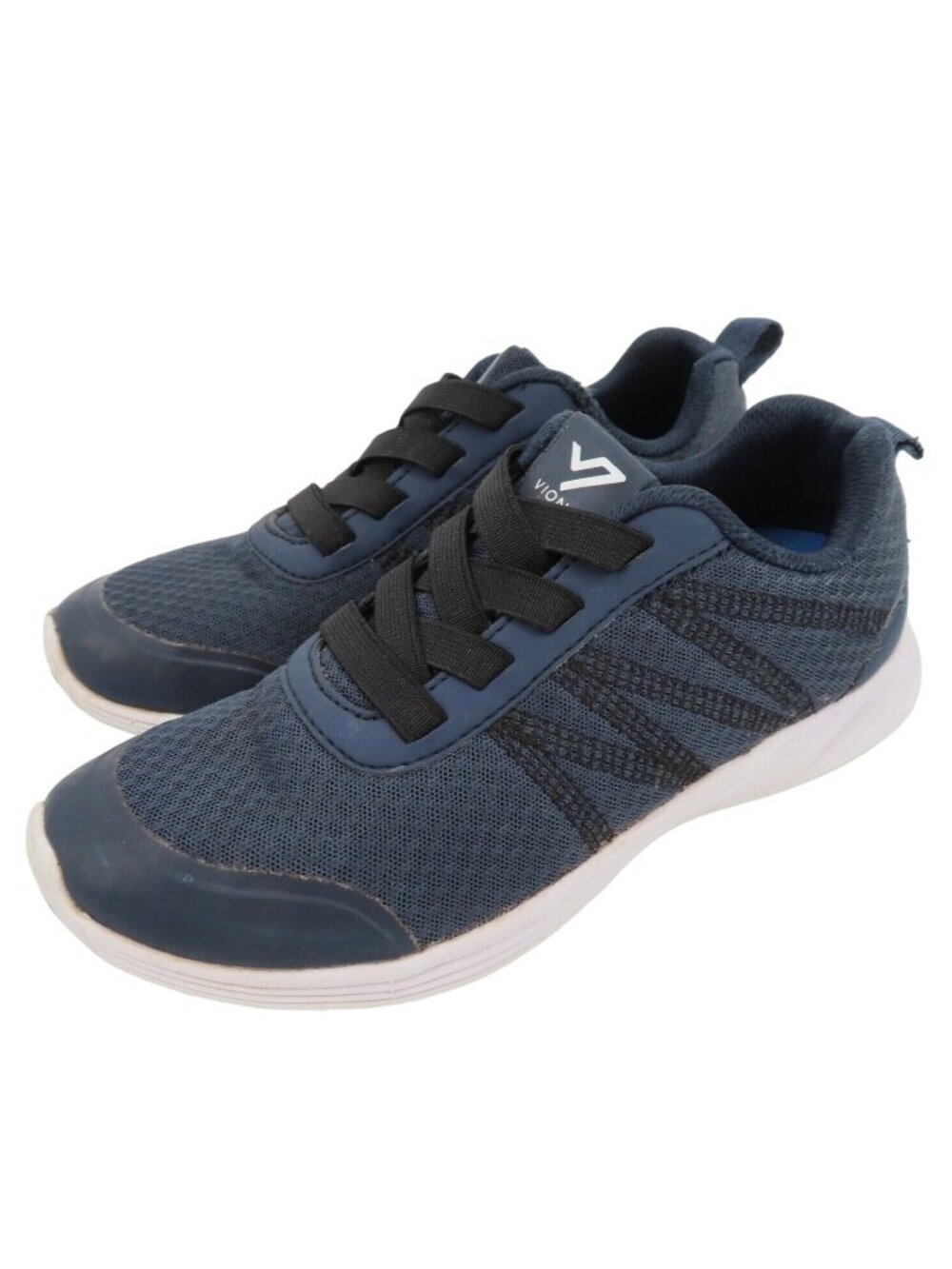 Vionic Shay Womens 5 Black Blue Slip On Athletic Sneakers Removable Insoles